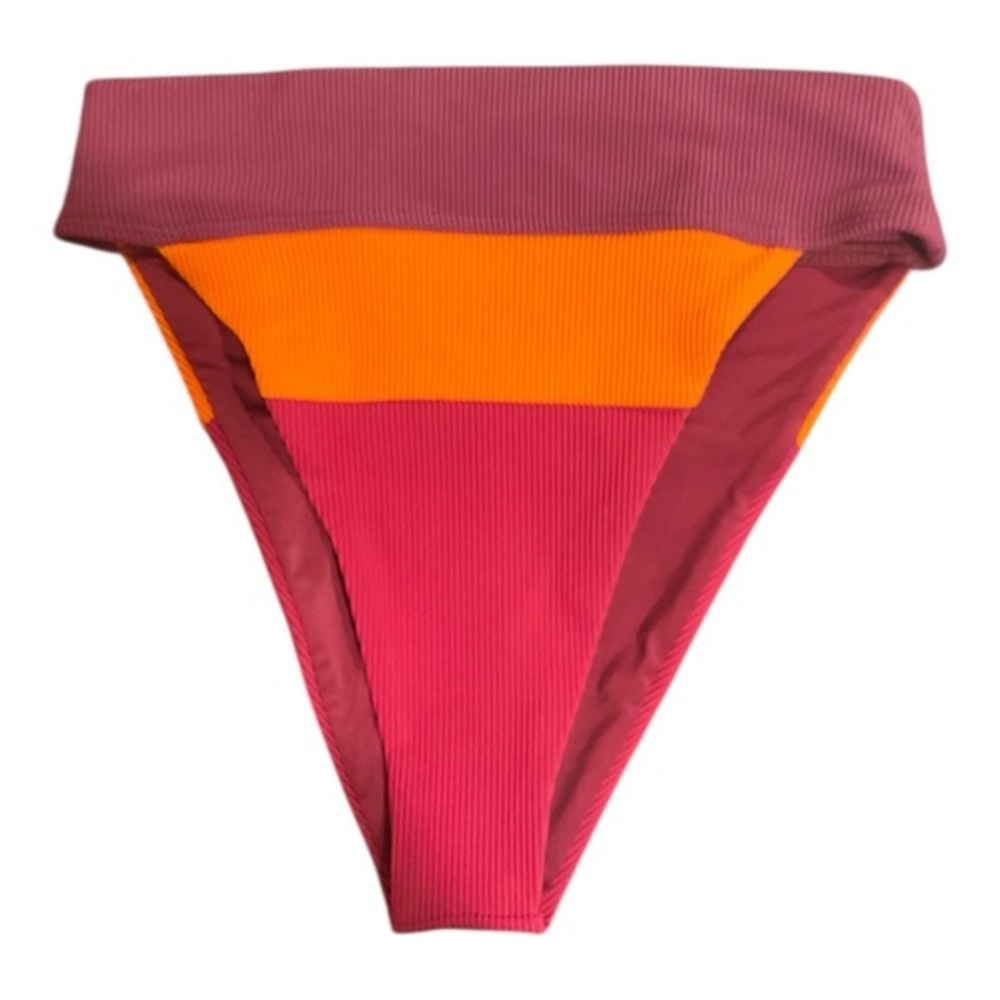 Beach Riot Pink Ribbed Bikini Bottom Size XS - Picture 1 of 3